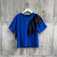 MXC103TEB	 フリル＆オーガンジーカットソー