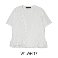 MMB133TEA	 裾バルーンベストレイヤードTシャツ