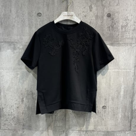 MXC175TEB	 レース装飾Tシャツ