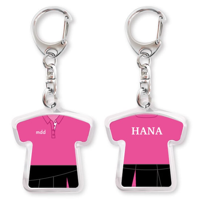 ハメパチシリーズ：ユニフォーム形キーホルダーパンツ付き