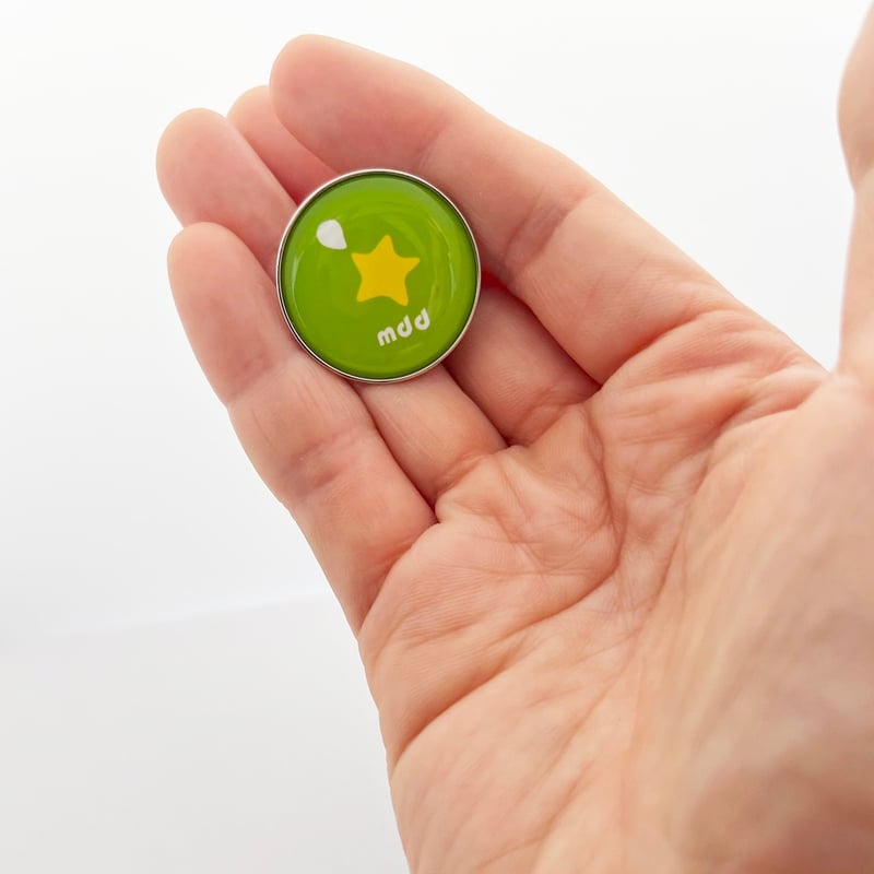 ドーム型ピンバッジ25mm☆1個から制作可能 | makkiedrops STORE