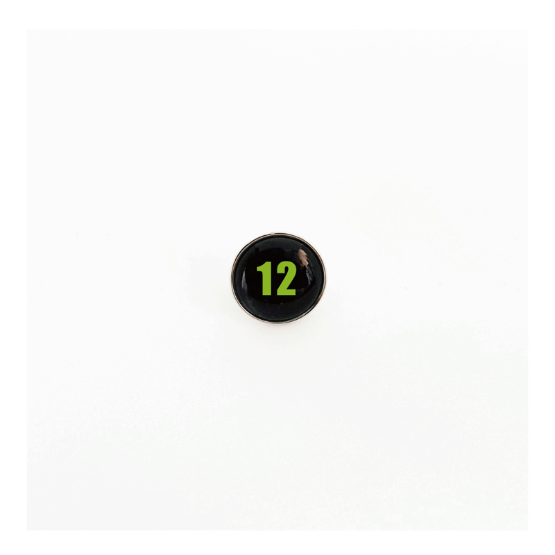 ドーム型ピンバッジ15mm☆ただ数字のみ☆ | makkiedrops STORE