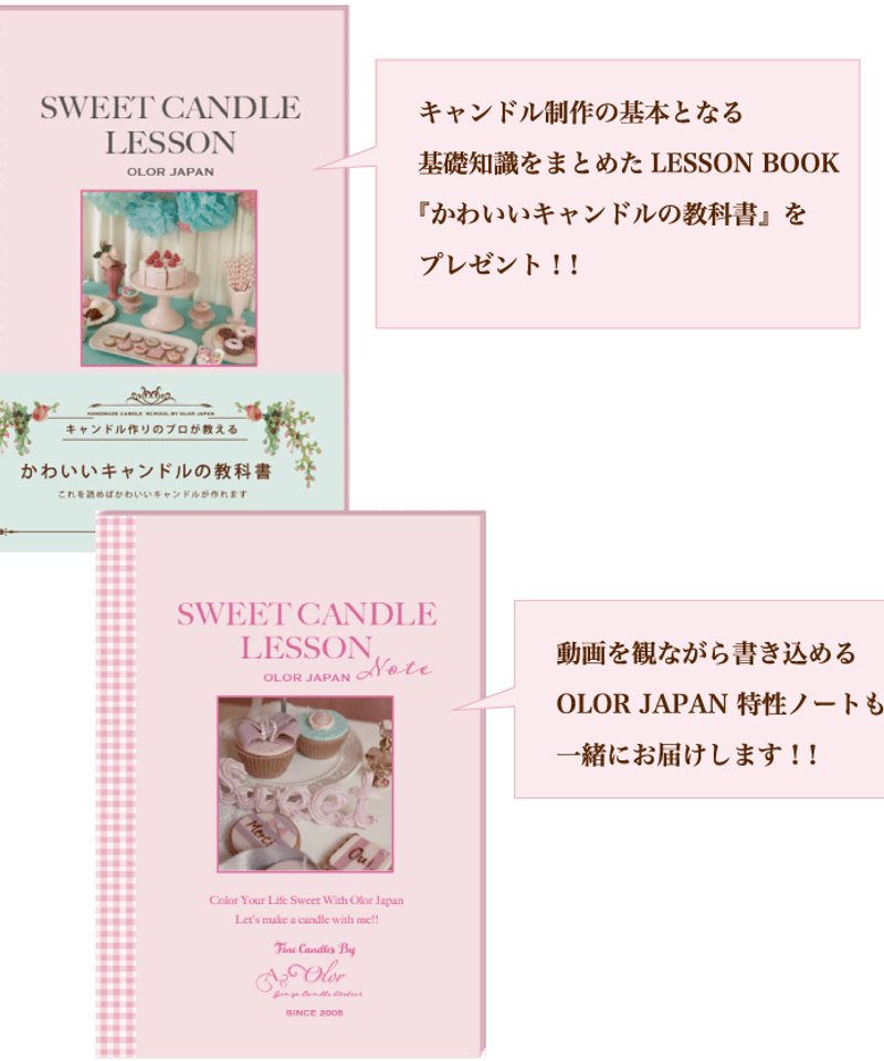 プロフェッショナル・マスターキャンドルオンライン講座/2年間/教科書