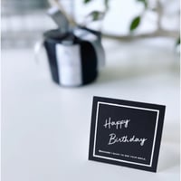 【オプション】Happy birthdayカード