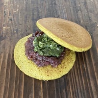 【定番】抹茶バターあんと小豆あんを抹茶生地で＜6個セット＞