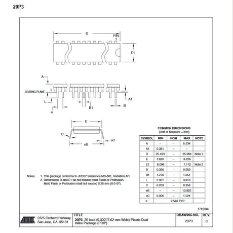 ATTINY-26L-8PI