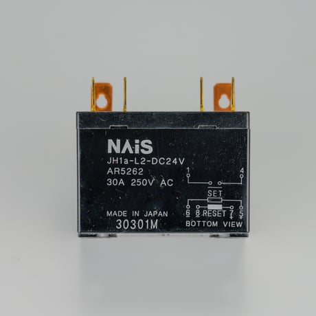 JHリレー　ＪＨ－１Ａ－Ｌ２－ＤＣ２４Ｖ　ＡＲ５２６２　松下
