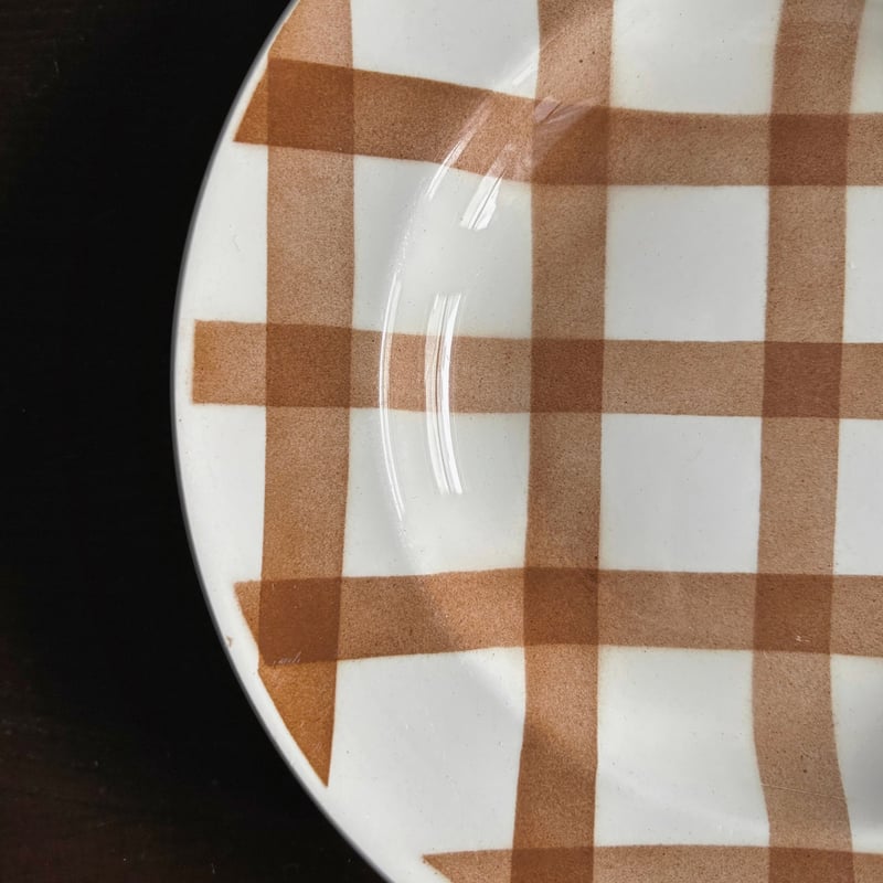 サンタマン オルシー・ムーランデルー nappe ギンガム チェック 深皿