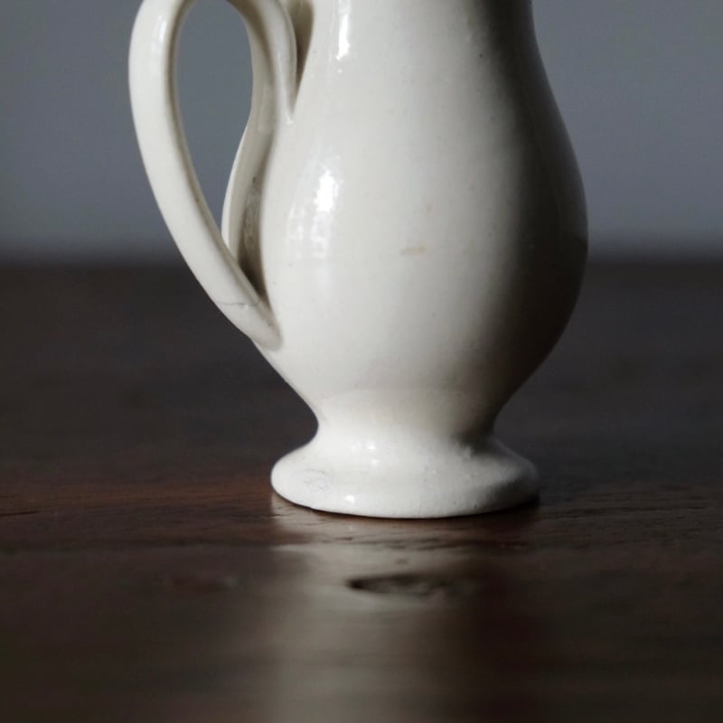 ファイアンスフィーヌ ディネット ピシェ h8cm フランス アンティーク