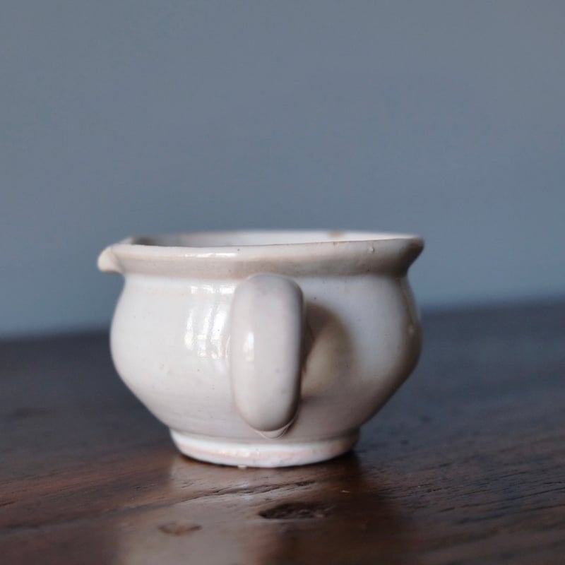 白釉 手つき 片口 カップ フランス アンティーク 0501653 | jinen_antique