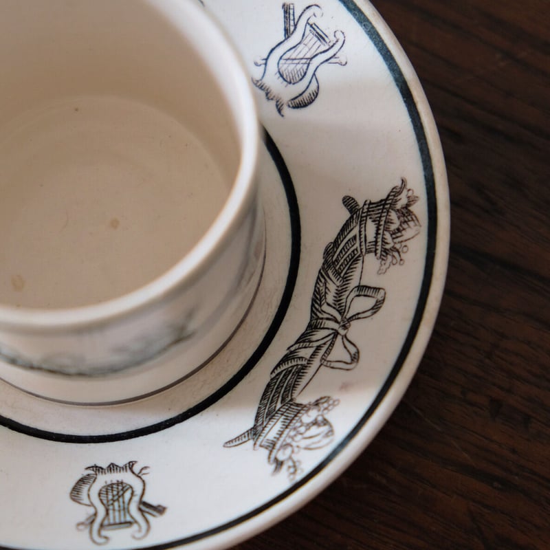 1800年代初頭小さめファイアンスフィーヌのソーシエールフランス