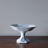 ◆ フランス製 バスケット形ガラスコンポート1930〜40年代◆ ◇ フランス製 バスケット形ガラスコンポート1930〜40年代