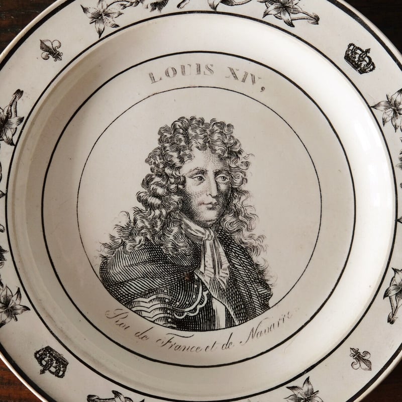 フランスアンティーク　grisaille グリザイユ　平皿プレート フランスアンティーク grisaille グリザイユ 平皿 プレート