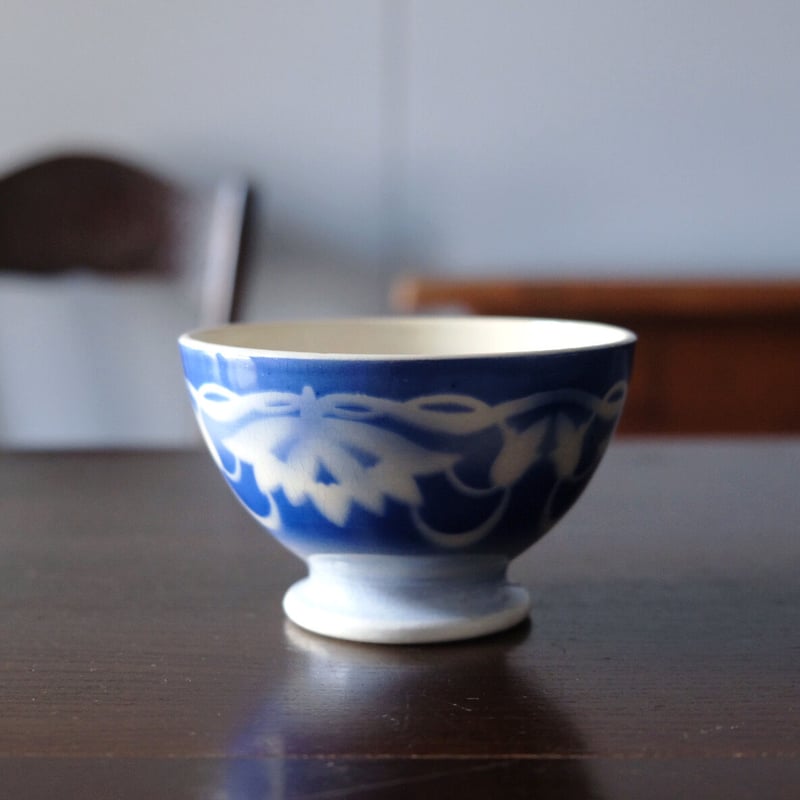 無刻印 カフェオレボウル ボウル ステンシル φ11.1cm アンティーク