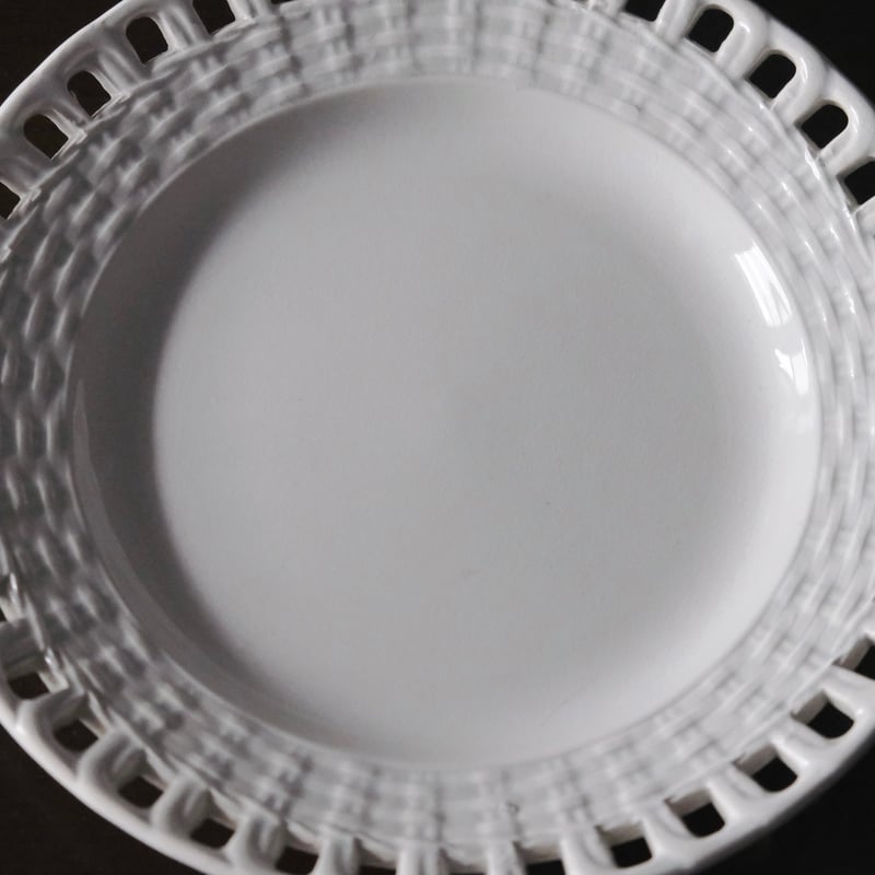 クレイユモントロー パニエ 皿　プレート　フランス　アンティーク Creil&Montereau クレイユモントロー クレイユエモントロー パニエ皿