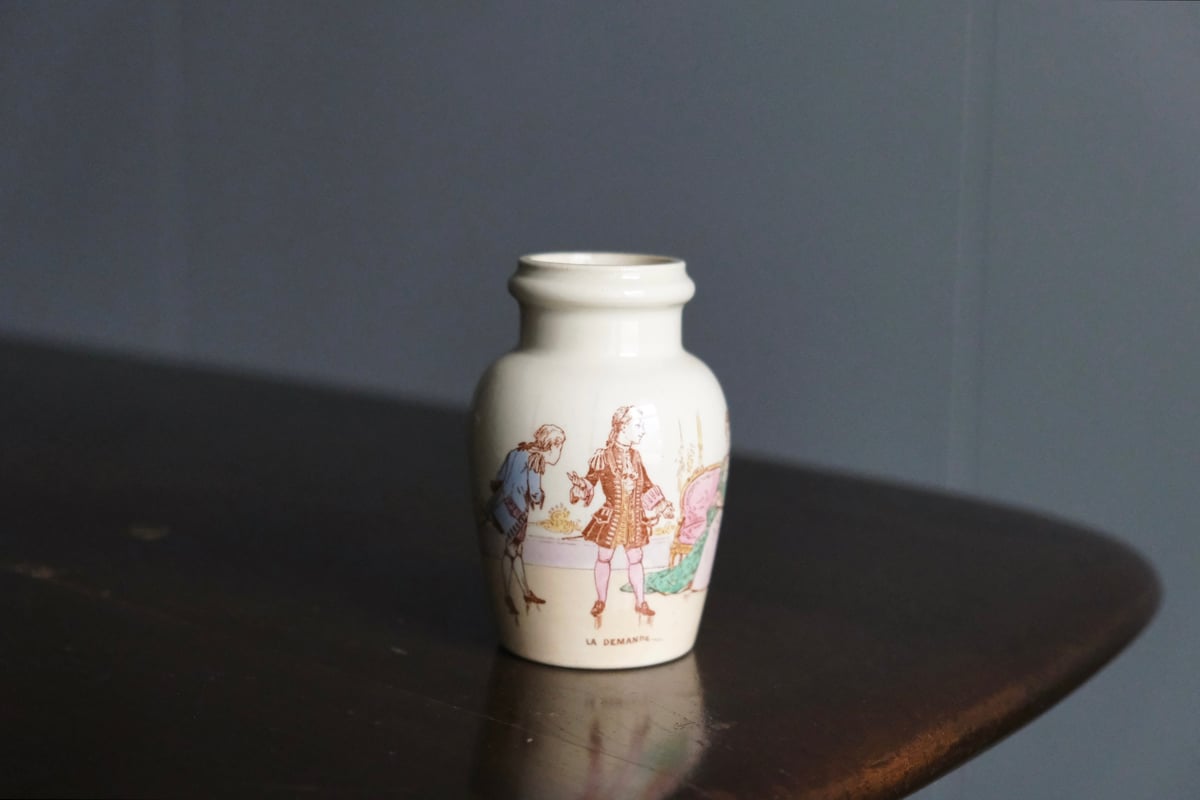 Lunéville リュネヴィル マスタードポット h9.8cm フランス