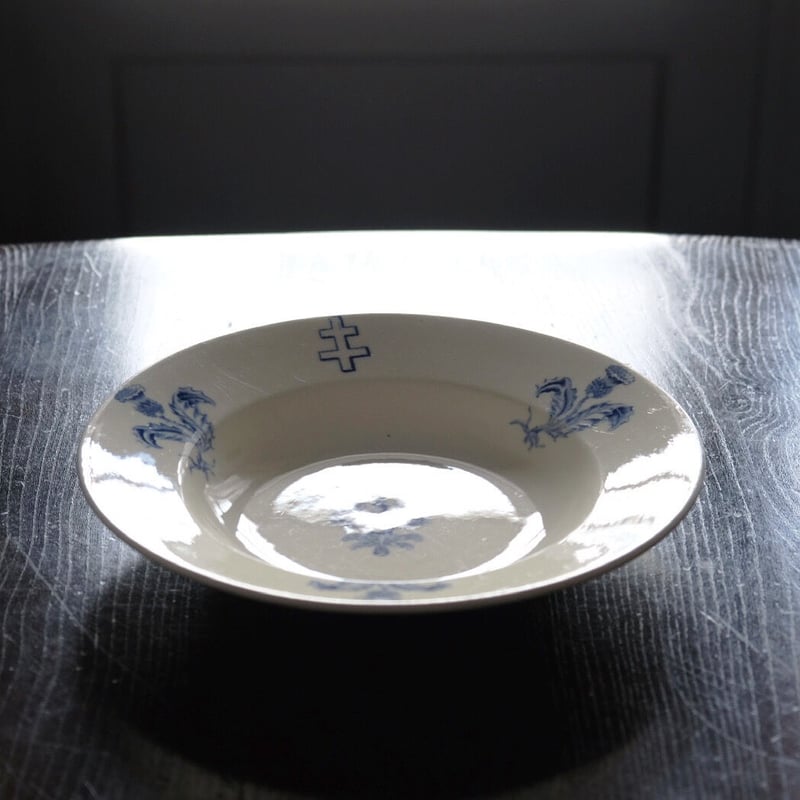 K&Gリュネヴィル K&G Luneville ロレーヌ十字紋章皿 深皿 リム皿 K&Gリュネヴィル K&G Luneville ロレーヌ十字紋章皿 深皿 リム皿