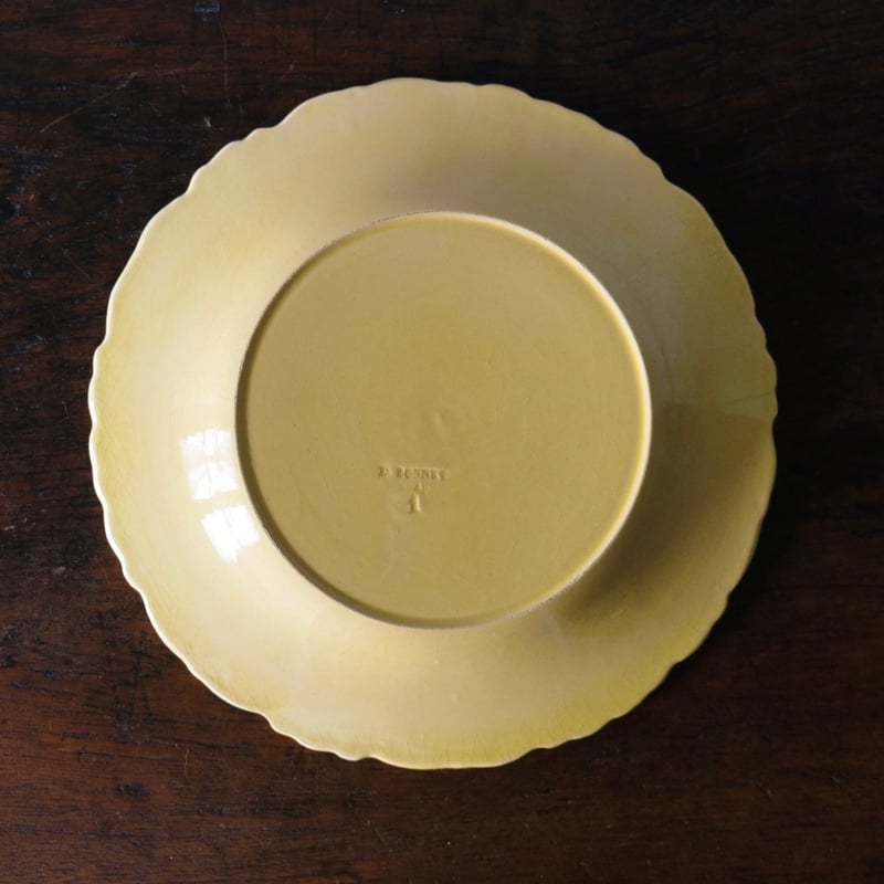 アプト Apt 南仏陶器 レリーフ 平皿 リム皿 φ21.5cm フランス