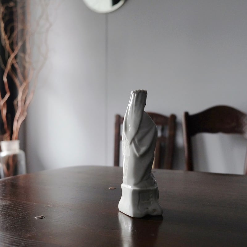 ポーセリン 聖母子像 マリア像 キリスト h17.8cm フランス