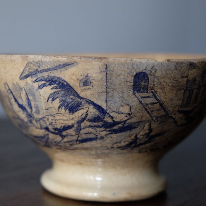 クレイユ＆モントロー 1800年後期 カフェオレボウル アンティーク