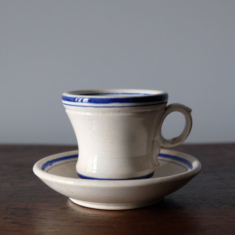 Sarreguemines サルグミンヌ ブリュロ カップ＆ソーサー アンティーク