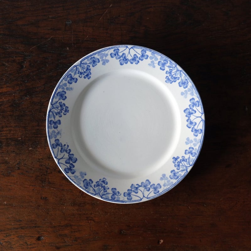 U&C SARREGUEMINES サルグミンヌ VICHY クローバー 平皿 リム皿 デザー