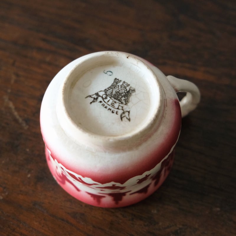 Gien 食器 美品 ジアン gien フランス 食器 ティーポット 6セットのカップ