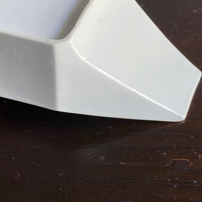 19世紀初期 白磁 舟形ラヴィエ フランス アンティーク 0501741