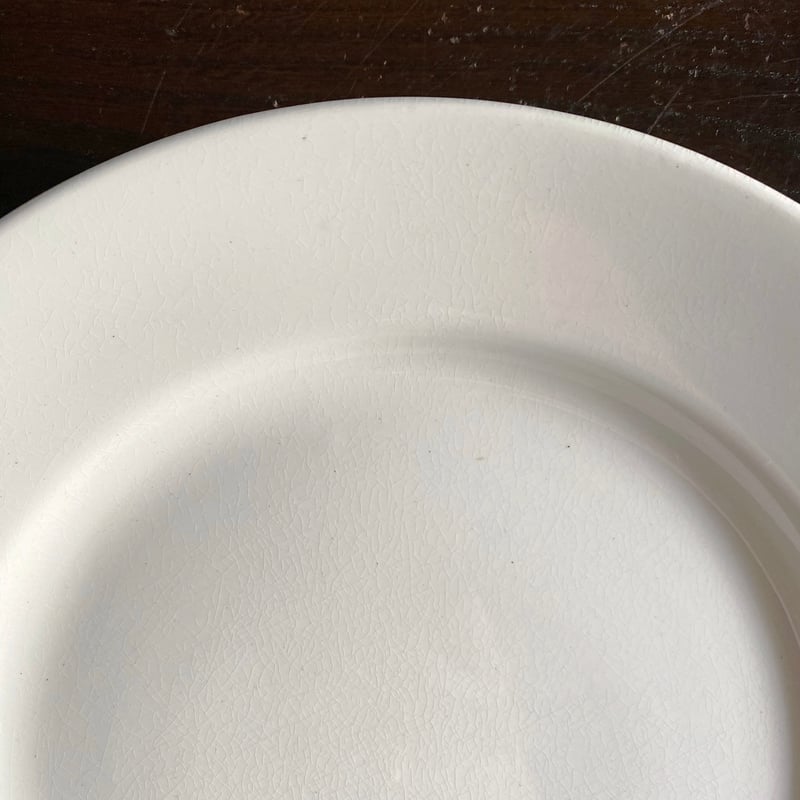 Luneville リュネヴィル 平皿 白皿 リム皿 φ21.5cm フランス