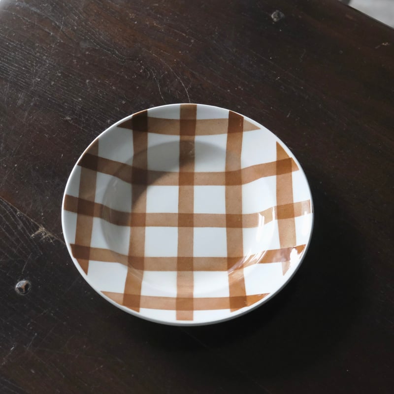 サンタマン オルシー・ムーランデルー nappe ギンガム チェック 深皿