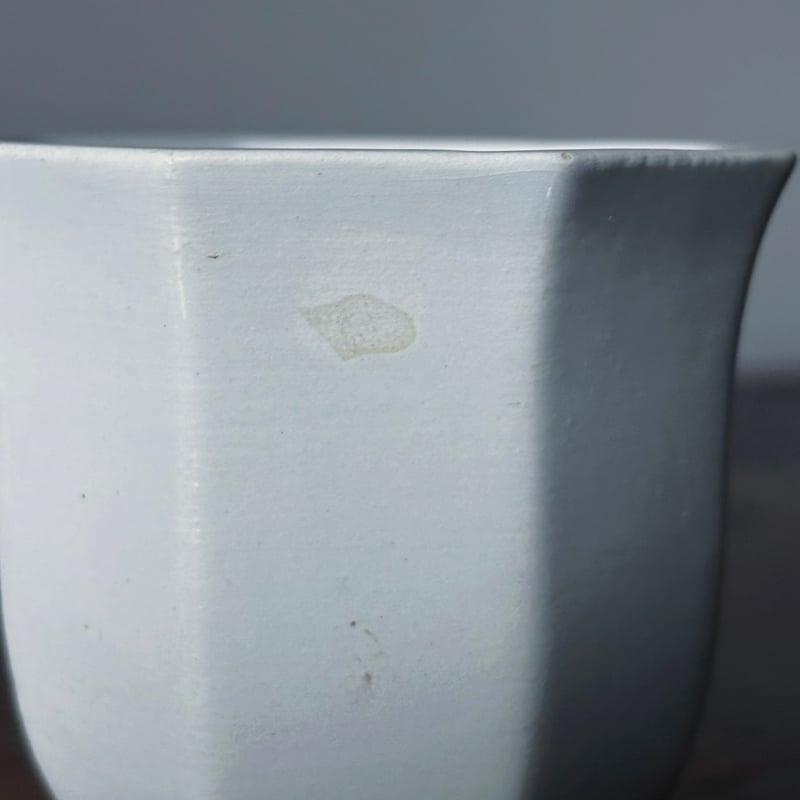 Creil&Montereau 水色 オクトゴナル カップ アンド ソーサー クレイユ