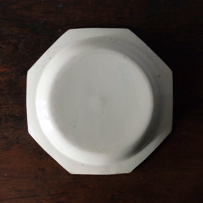 Aumale オマル 花絵皿 オクトゴナル 深皿 フランス アンティーク