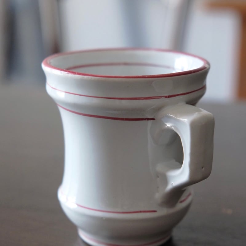ブリュロ カップ コーヒーカップ 赤線 フランス アンティーク