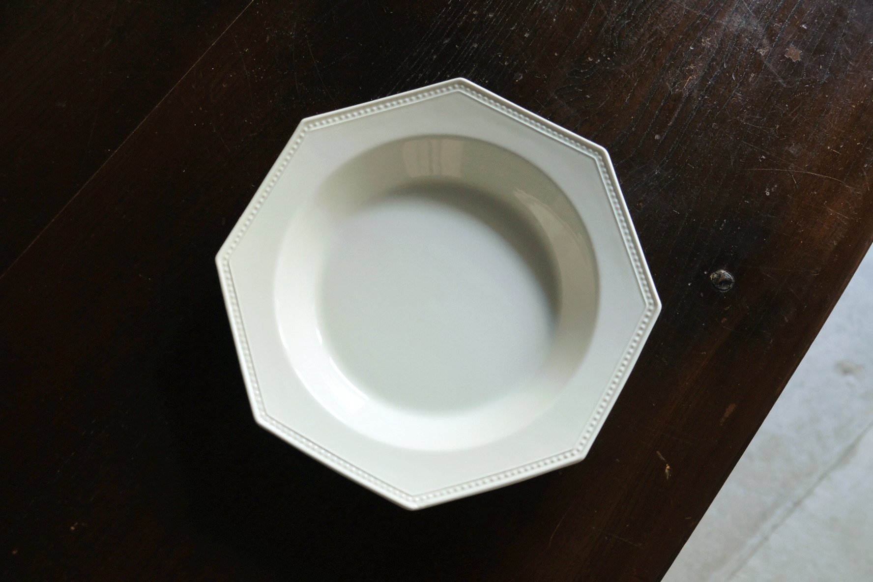 クレイユエモントロー オクトゴナル octogonale 深皿　美品【A】 Creil&Montereau クレイユモントロー クレイユエモントロー 美品