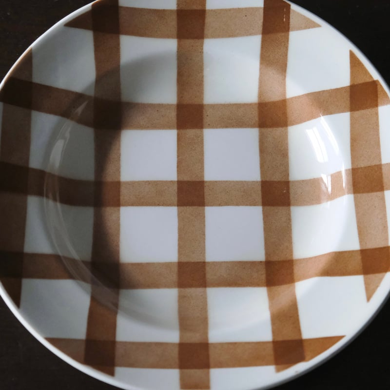 サンタマン オルシー・ムーランデルー nappe ギンガム チェック 深皿