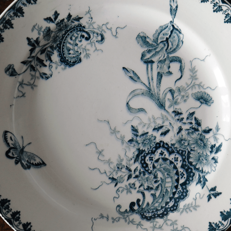 アンティーク皿２枚 アンティーク プレート 絵皿 ルイ15世 Louis XV フランス