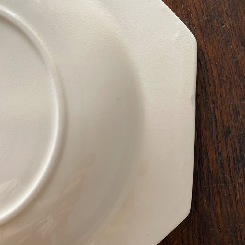 19世紀イギリスアンティーク オクトゴナル french antique platter / 18世紀のオクトゴナル皿 | VIRON