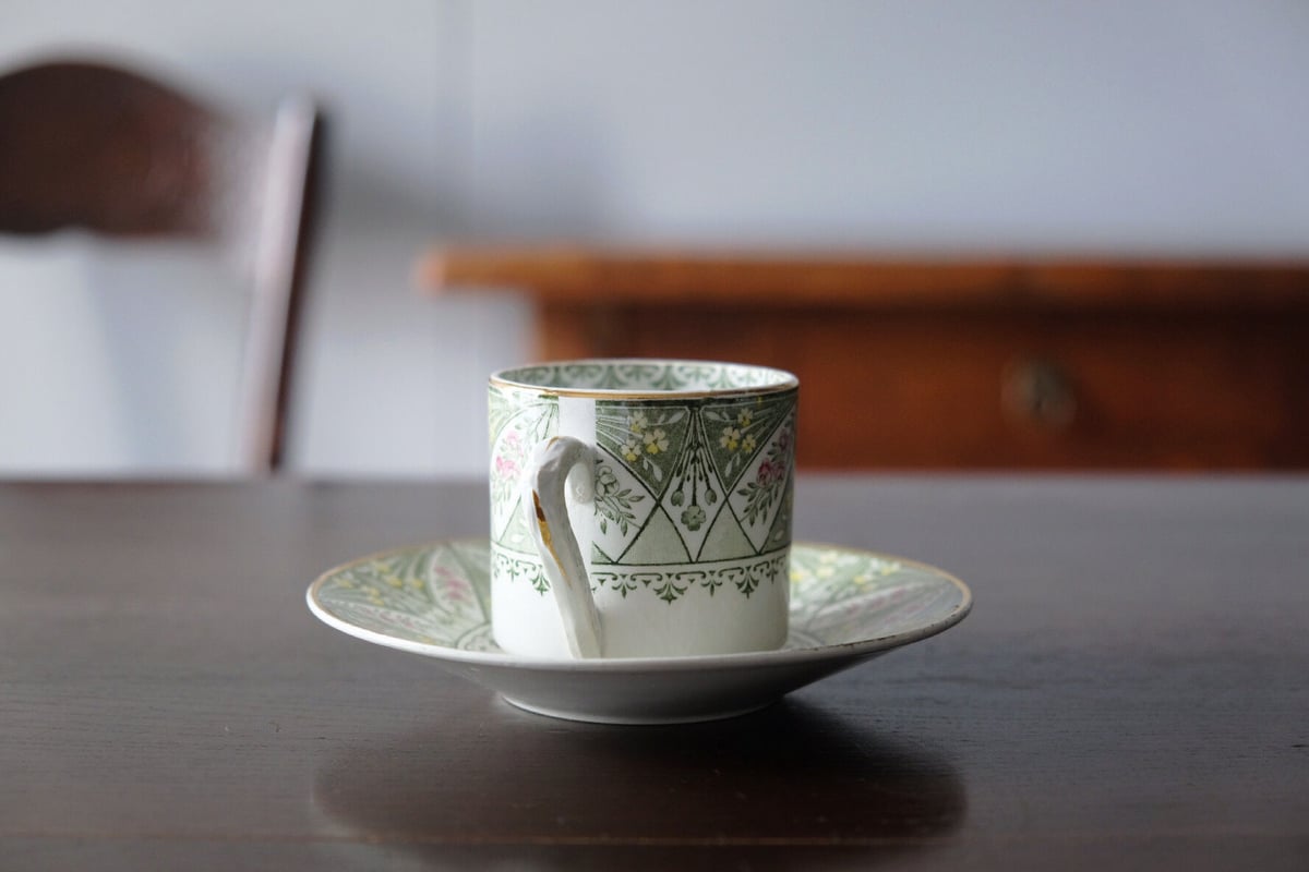 クレイユモントロー Creil&Montereau ラブラドール デミタス カップ