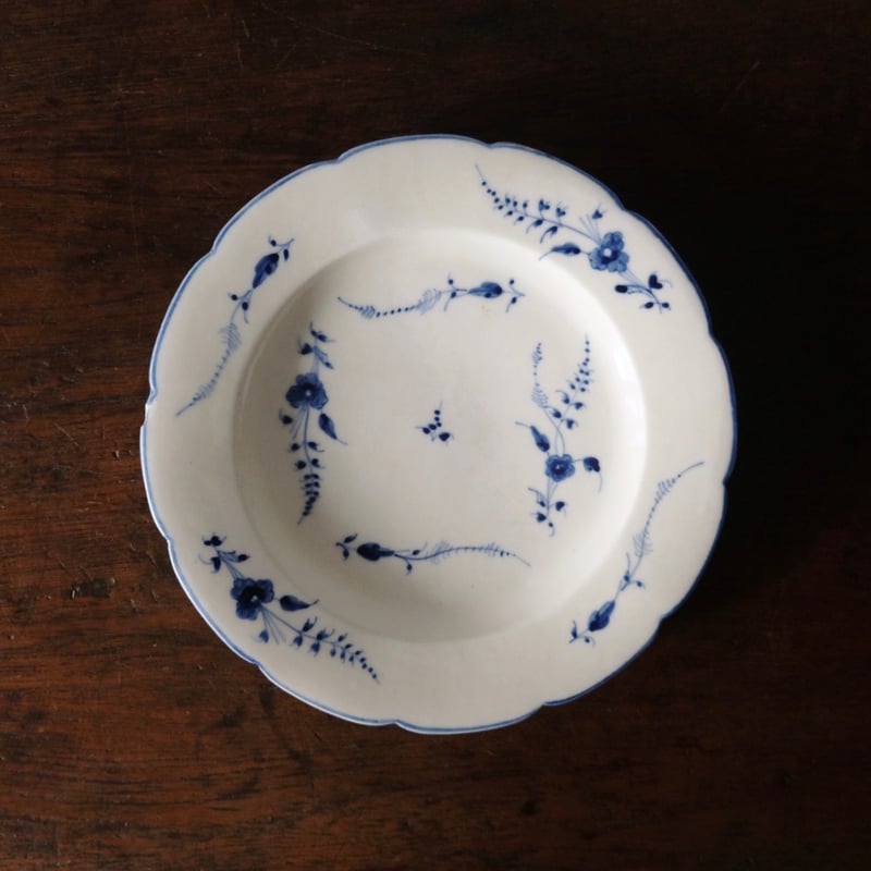 18世紀 Chantilly シャンティイ 軟質磁器 小枝柄 ブランディーユ