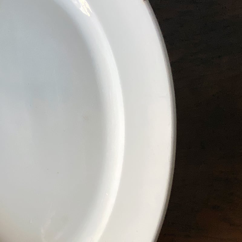 Creil&Montereau クレイユ&モントロー オーバル皿 楕円皿 白皿 リム皿