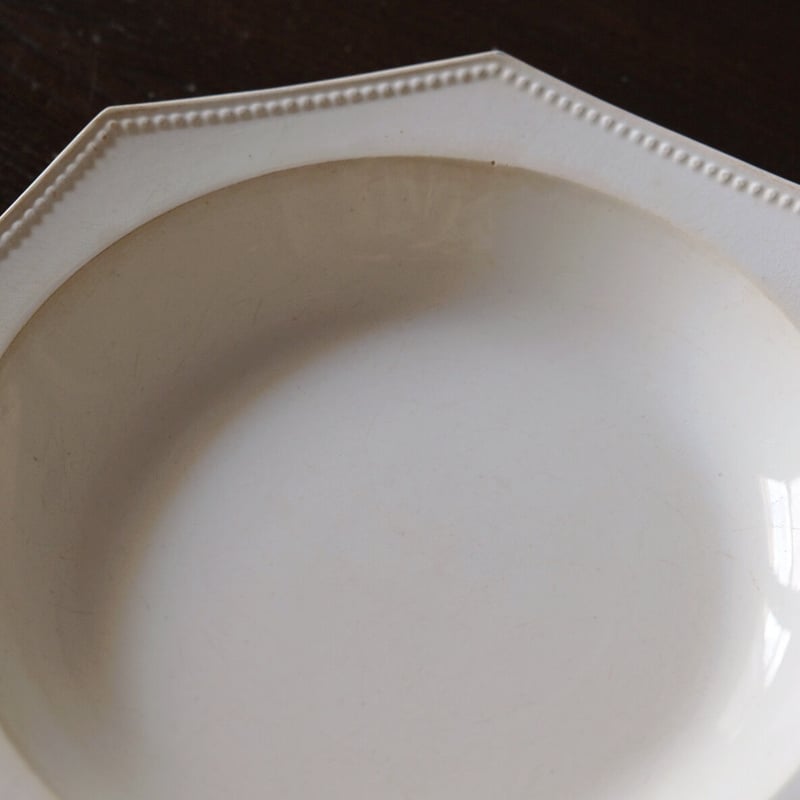 モントロー ファイアンスフィーヌ オクトゴナルプレート 深皿 アンティーク