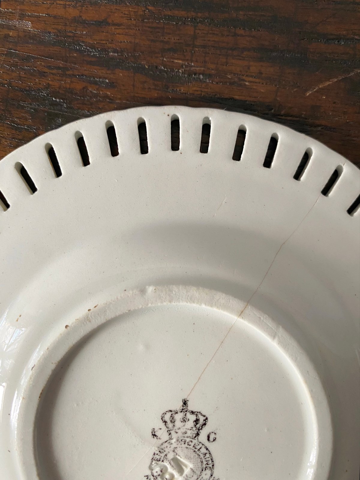 KGリュネヴィル パニエ皿 平皿 パン皿 φ14.7cm フランス