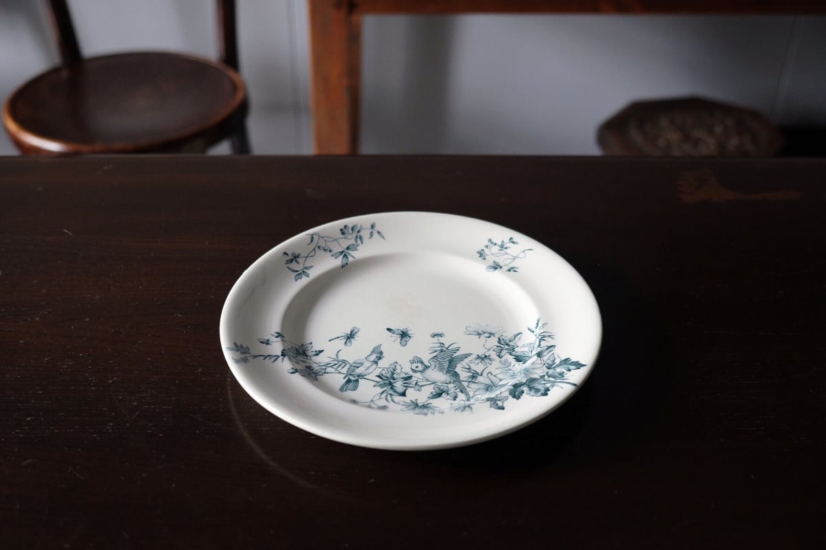 ロンウィ ミニョン Longwy Mignon 平皿 φ21.7cm アンティーク a ロンウィ ミニョン Longwy Mignon 平皿 φ21.7cm アンティーク a