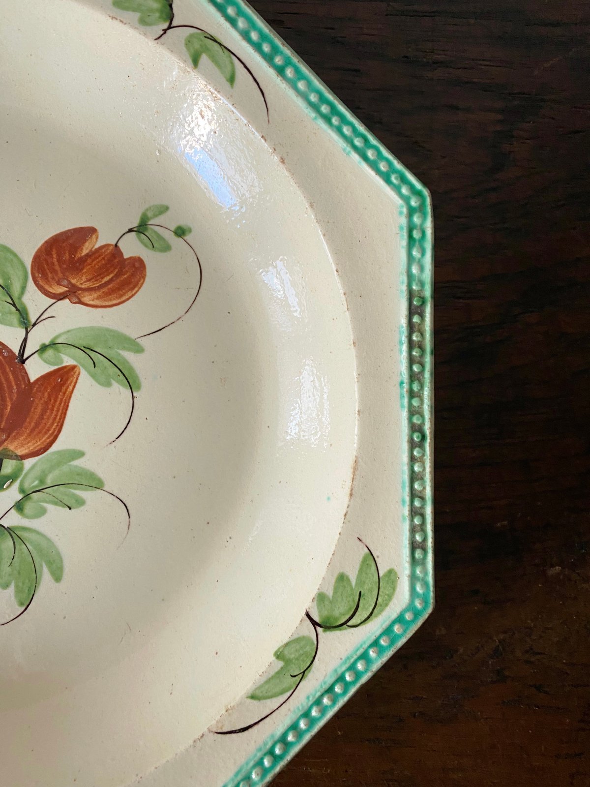 フランスアンティーク　オクトゴナルのプレート ２枚セット アンティーク french antique platter / 18世紀のオクトゴナル皿 | VIRON
