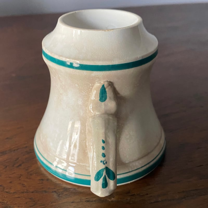 Sarreguemines サルグミンヌ ブリュロ カップ 緑 フランス