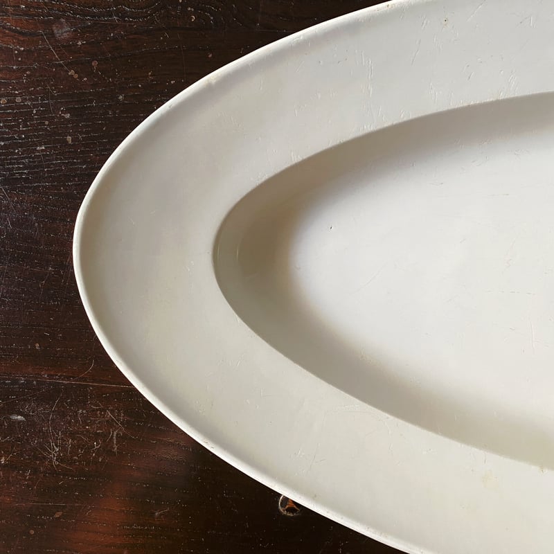 モントロー Montereau ポワソン 皿 白皿 75.7cm アンティーク 0501125