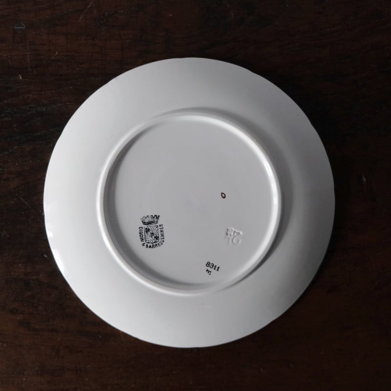 Digoin&Sarreguemines ディゴワン サルグミンヌ ヤドリギ 平皿 φ21cm