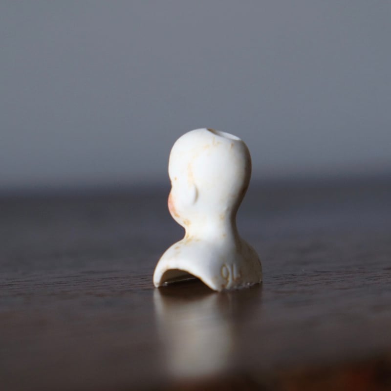 19世紀 小さな ビスク ヘッド h3.5cm ドール フランス アンティーク