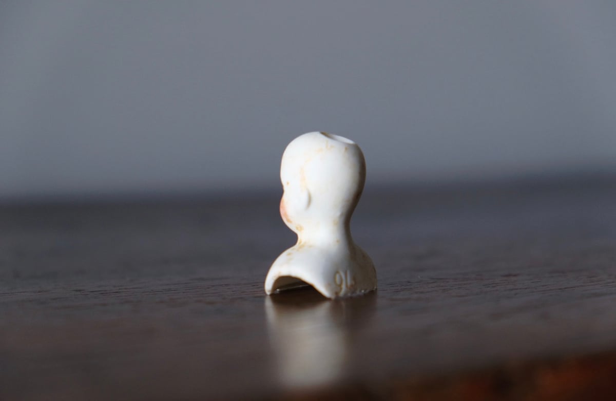 19世紀 小さな ビスク ヘッド h3.5cm ドール フランス 19世紀 小さな ビスク ヘッド h3.5cm ドール フランス