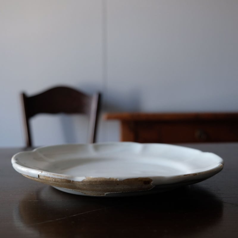 ムスティエ 花リム 皿 アンティーク 050479 | jinen_antique